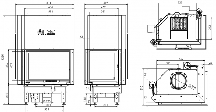 Semineu 11 kW Albero AL11RG.H-D [4]