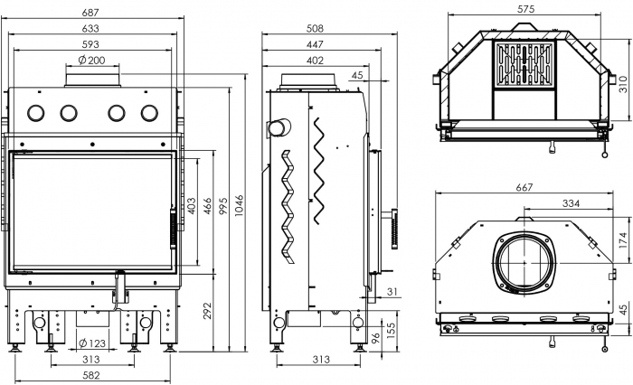 Semineu 11 kW Albero AL11S.H-D [4]