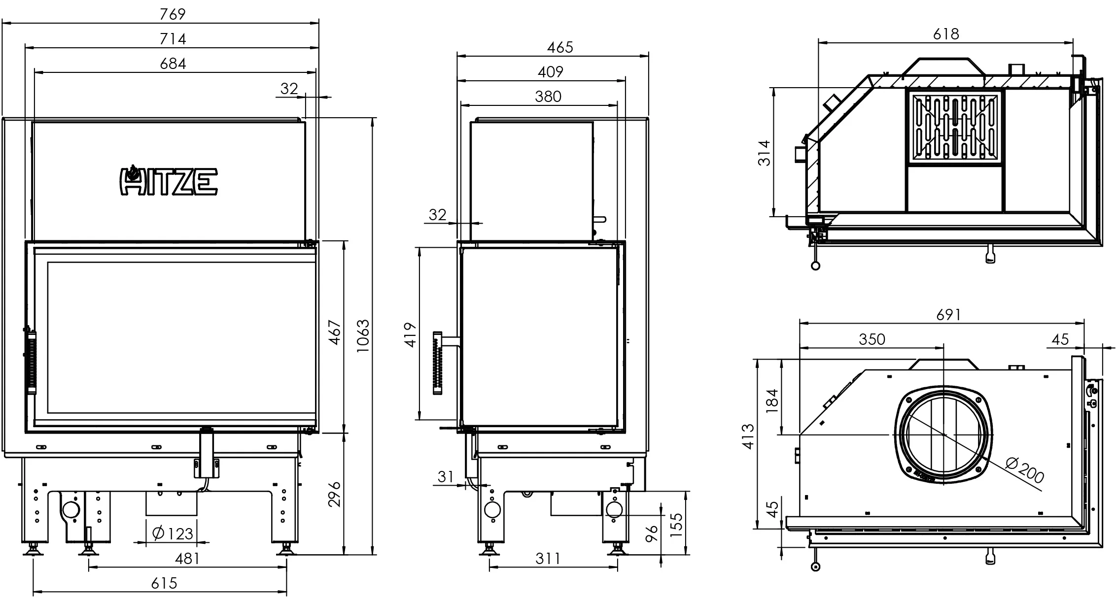 Semineu 14 kW Albero AL14R.H-D [5]