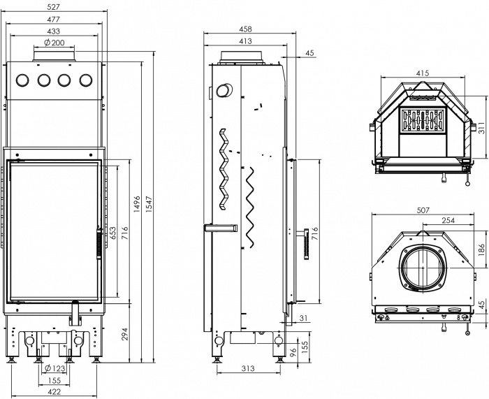 Semineu 14 kW Albero AL14S.V-D [4]