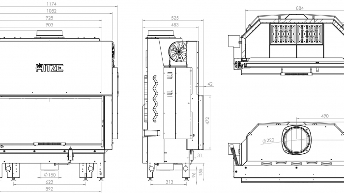 Semineu 19 kW Albero AL19G.H-D [4]