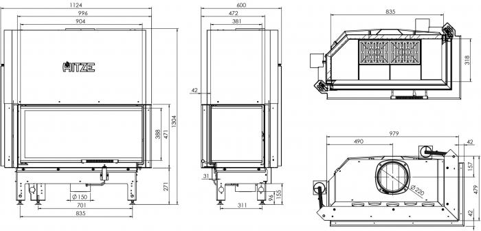 Semineu 19 kW Albero AL19RG.H-D [4]