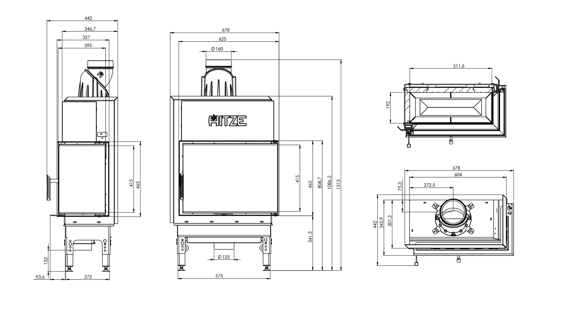 Șemineu 7,6 kW Hitze HST59X43.R [4]