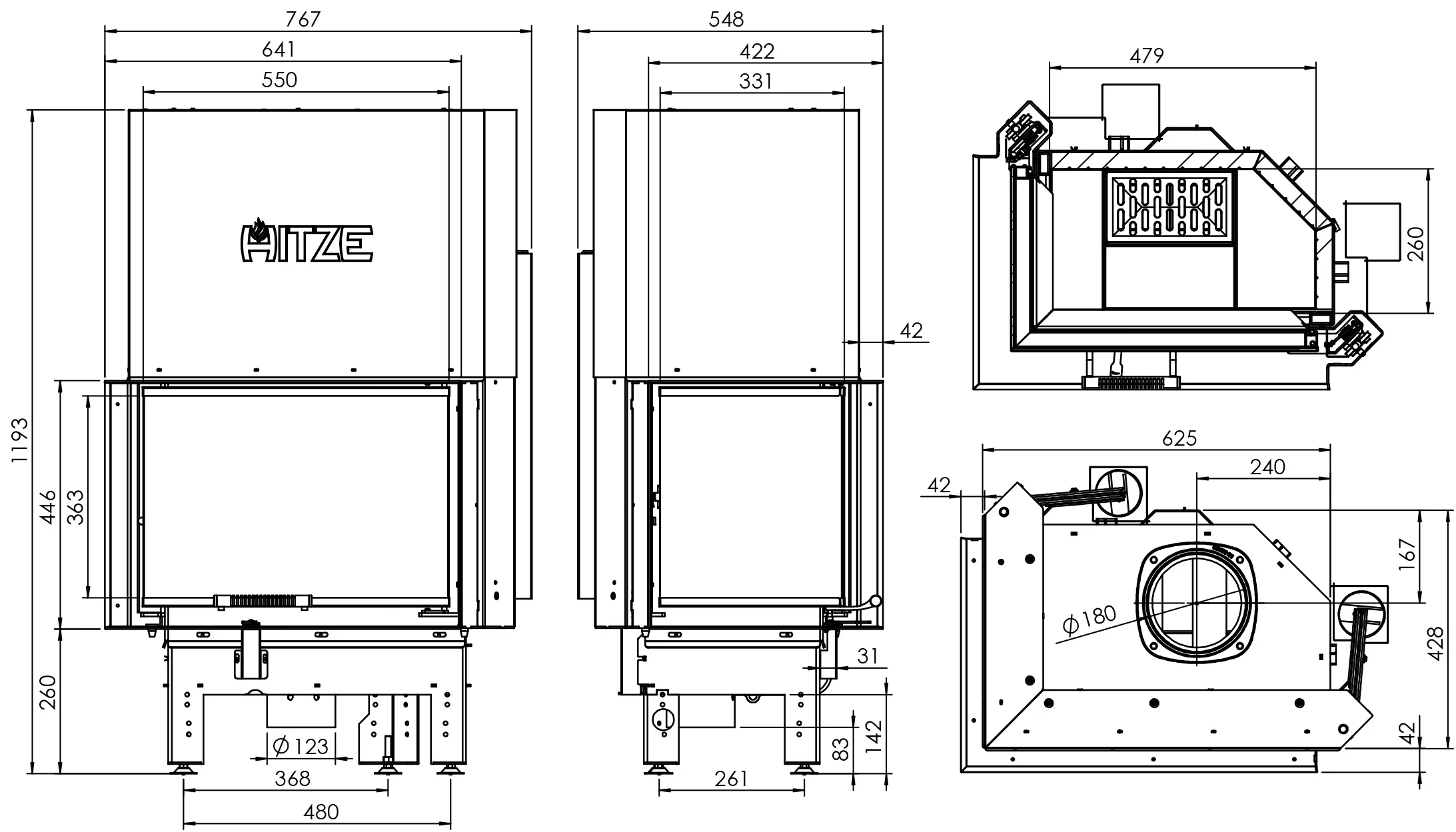 Semineu 9 kW Albero AL9G.H-D [5]