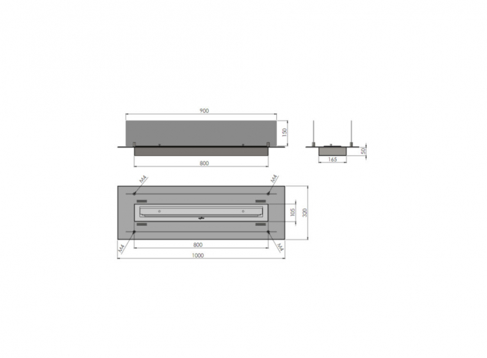 Șemineu bioetanol Infire Insert 1000 [11]