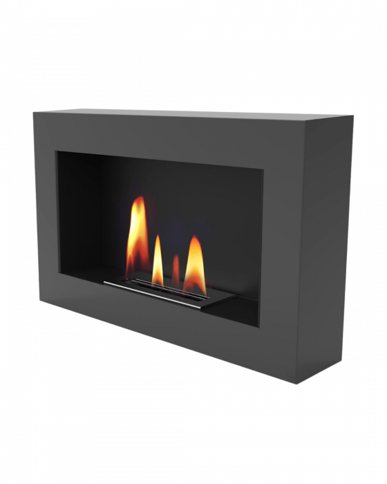 Șemineu bioetanol UNIFLAM 70x40cm BOX Grafit [1]