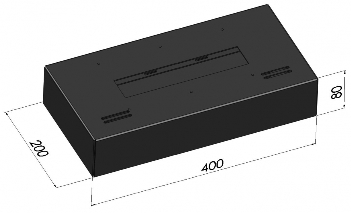 Șemineu cu bioetanol Simple Box 400 [5]