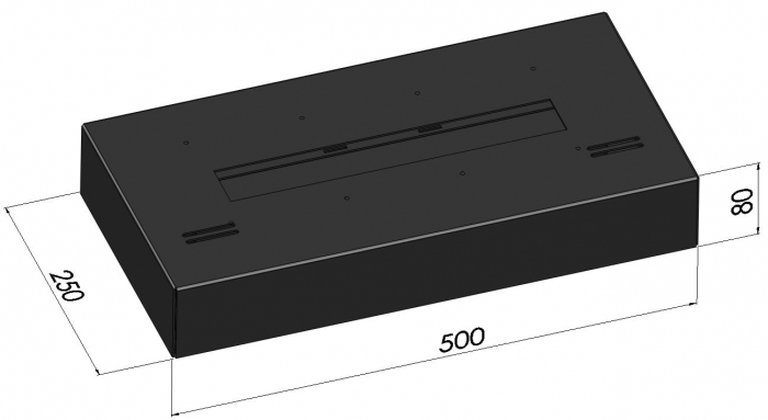 Șemineu cu bioetanol Simple Box 500 [5]