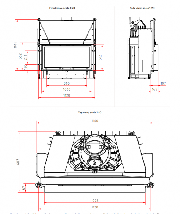 Șemineu pe lemne Lina 10051h [4]