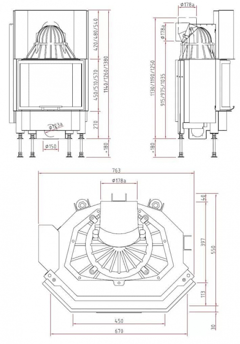 Semineu pe lemne Pano 6751 h [4]
