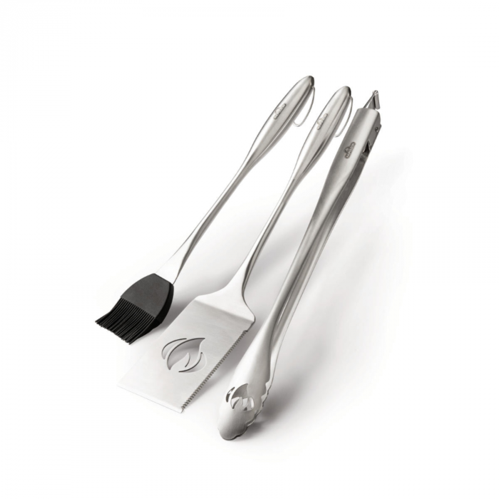 Set 3 unelte grill PRO din inox (clește, paletă și pensulă) Napoleon [1]