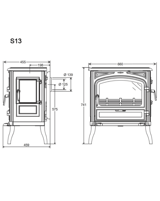 Sobă Fontă KAWMET Premium EOS S13 ECO - 10 kW [9]