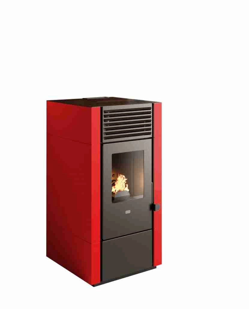 Soba pe peleti Poly - 9.5kW Rubin + piese racordare [2]