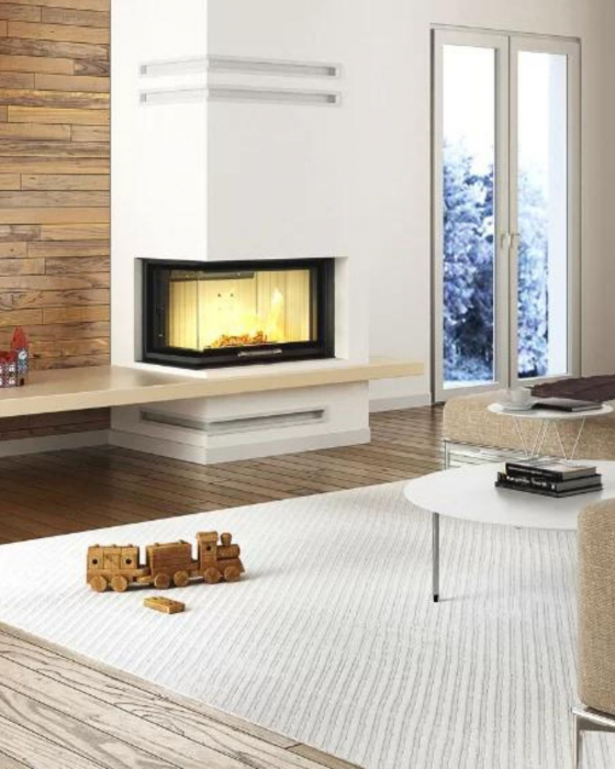Termoșemineu ALBERO Aquasystem ALAQS90x41.LG-D 21 kW [4]