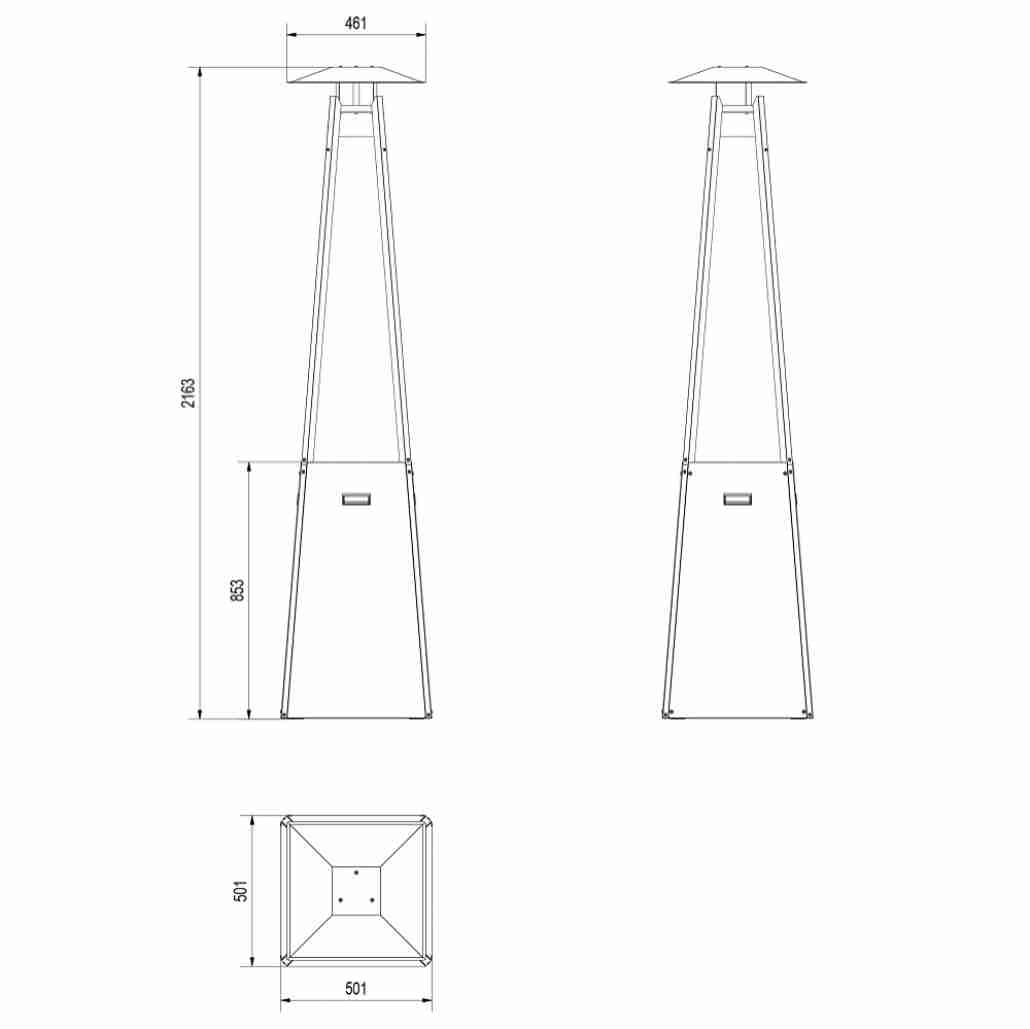 UMBRELLA NEGRU - GAZ (BUTELIE) REGULATOR [5]