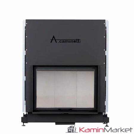 Feed compari - A-caminetti FLAT - Focar Șemineu cu ușă verticală - 90-x-50