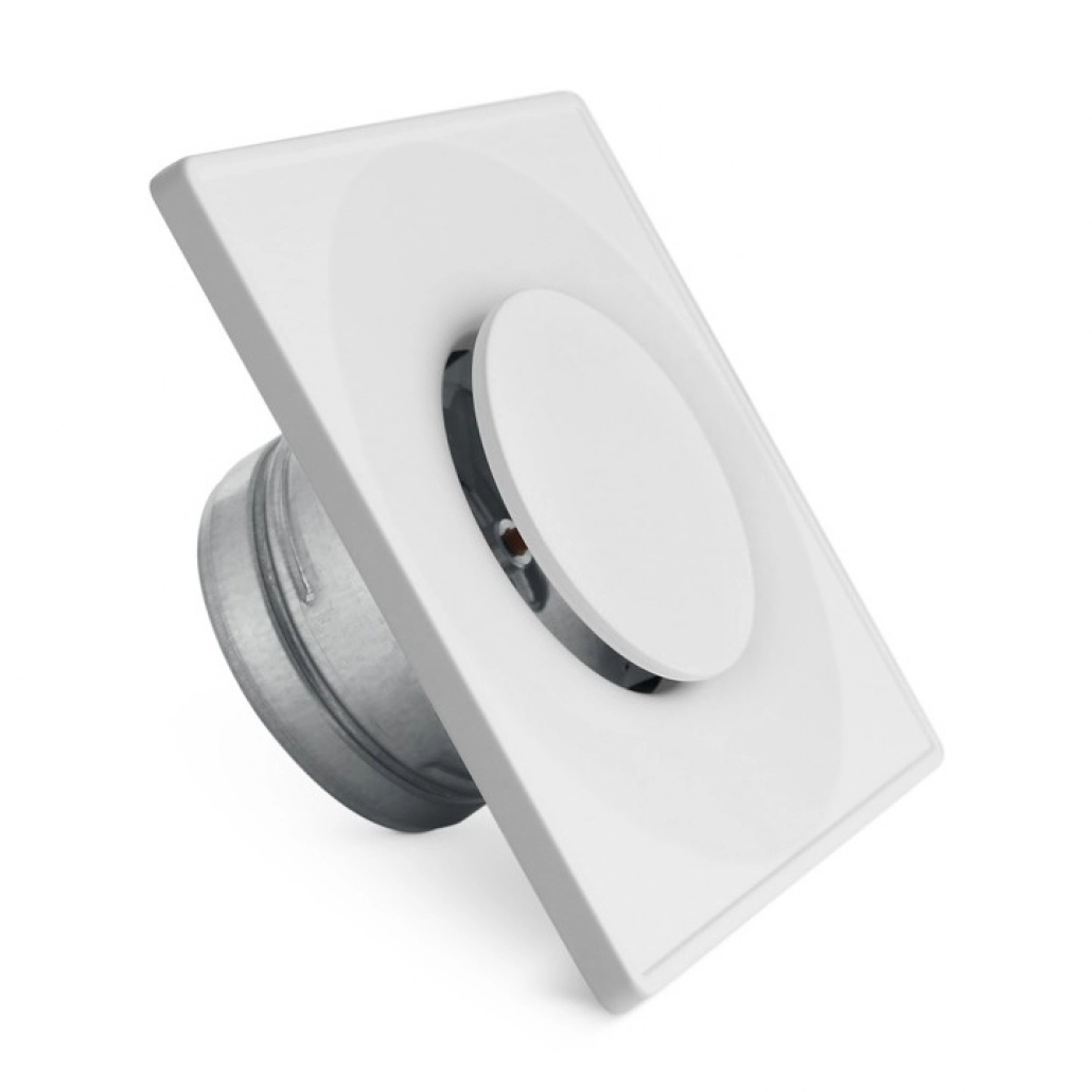 Accesorii - Anemostat patrat alb - fi125 - Modern