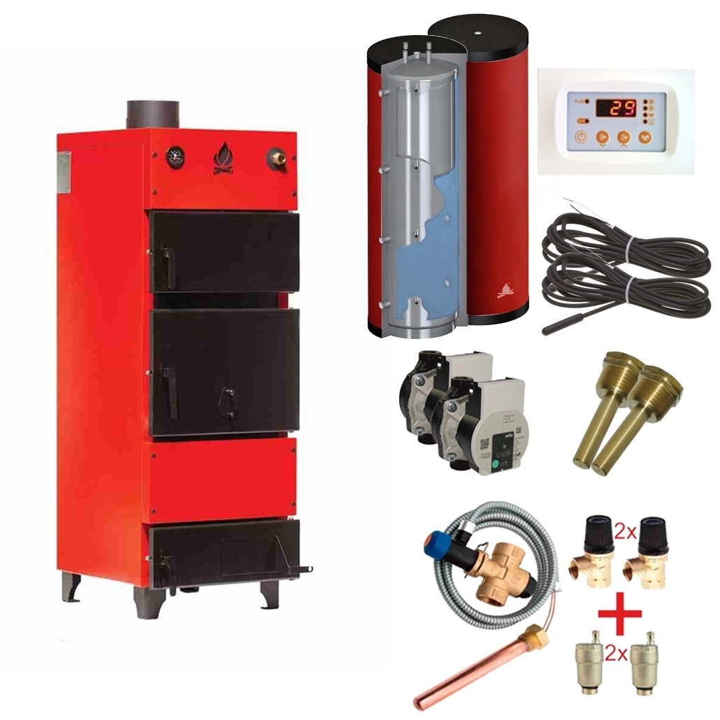 Grile si piese de ventilatie - Centrala pe lemne - Eco 47 kW - Pachet Pro