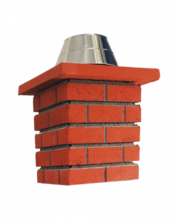 Coș de fum profesional - PremierHORN, culoare decorativă maro [3]