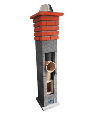 Coș de fum profesional - PremierHORN, culoare decorativă negru [4]