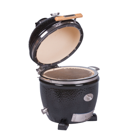Terasa si gradina - Grill ceramic cu cărbuni Monolith JUNIOR Pro Serie 2.0 negru