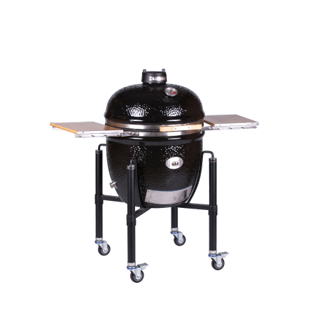 Terasa si gradina - Grill ceramic cu cărbuni Monolith LeChef ProSerie 2.0 negru cu suport metalic