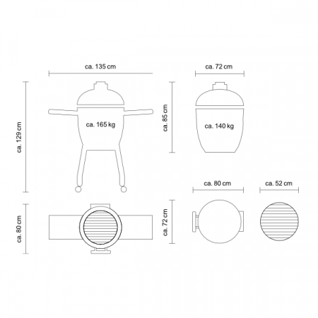 Grill ceramic Monolith LeChef BBQ Guru ProSerie 2.0 [3]