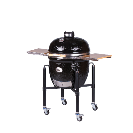Grill ceramic cu cărbuni Monolith LeChef ProSerie 2.0 negru cu suport metalic [2]