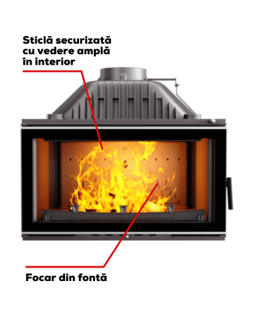 Kawmet W16 Focar șemineu fontă 13,5 kW [1]