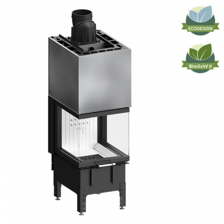 Șeminee oțel și șamotă - Semineu 10 kW Hitze TRINITY 54x54x53.G