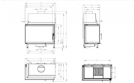 Semineu 11 kW Hitze STMA68X43.L Deschidere stânga [3]