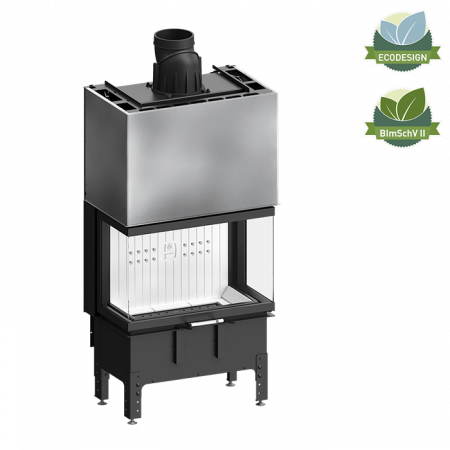 Șeminee oțel și șamotă - Semineu 12 kW Hitze TRINITY 80x35x53.G