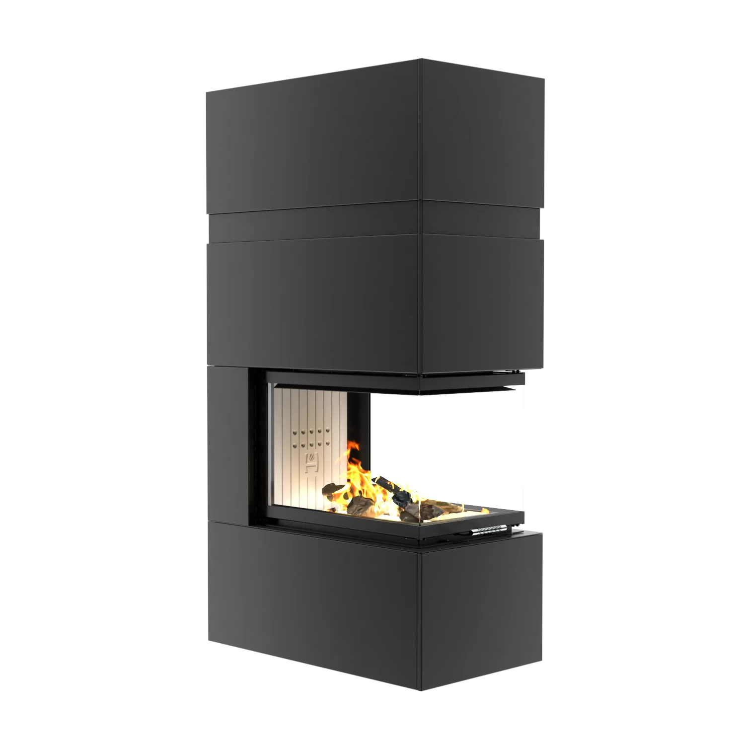 Șeminee oțel și șamotă - Semineu 12 kW Hitze TRINITY TRI BOX 54x80x53.G
