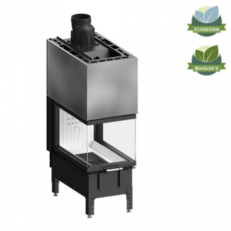 Șeminee oțel și șamotă - Semineu 12 kW Hitze TRINITY TRI54x80x53.G