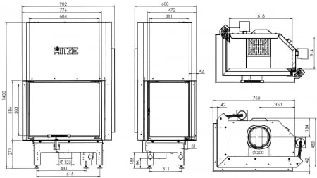 Semineu 16 kW Albero AL16LG.H-D [3]