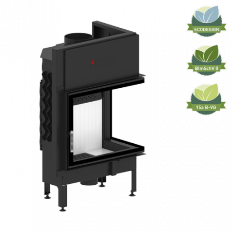 Șeminee oțel și șamotă - Semineu 16 kW Albero AL16R.H-D