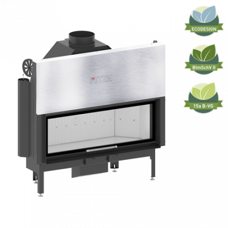 Șeminee oțel și șamotă - Semineu 25 kW Albero AL120x43G.H-D