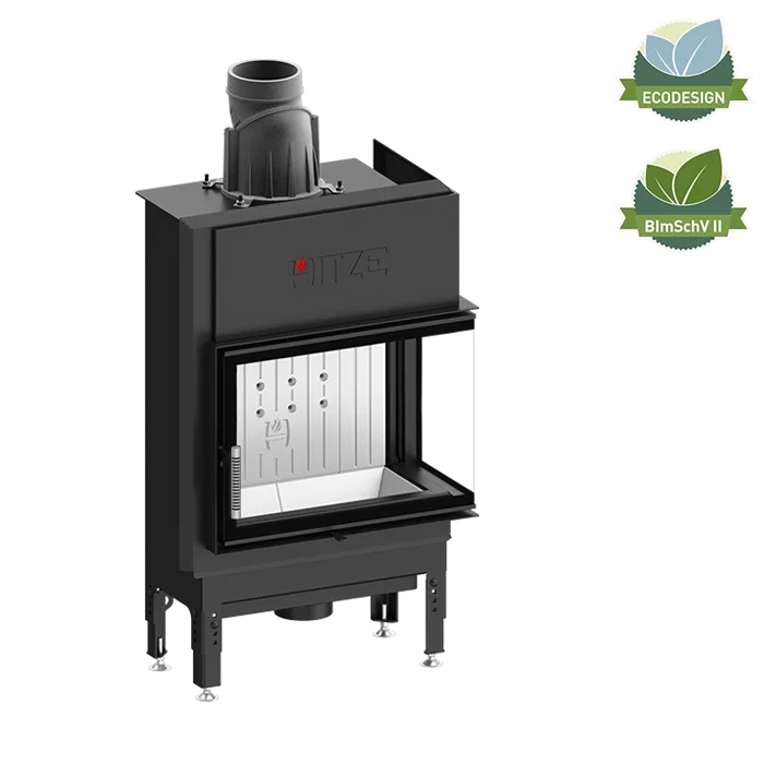 Șeminee oțel și șamotă - Șemineu 7,6 kW Hitze HST59X43.R