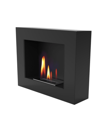 Șeminee cu bioetanol - Șemineu bioetanol UNIFLAM 50x40cm BOX Negru Mat