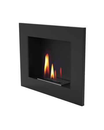 Șeminee cu bioetanol - Șemineu bioetanol UNIFLAM 50x40cm Negru Mat