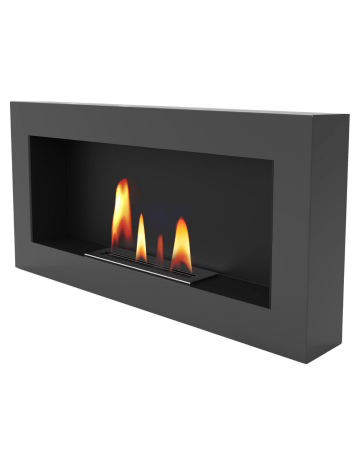 Șeminee cu bioetanol - Șemineu bioetanol UNIFLAM 90x40cm BOX Grafit