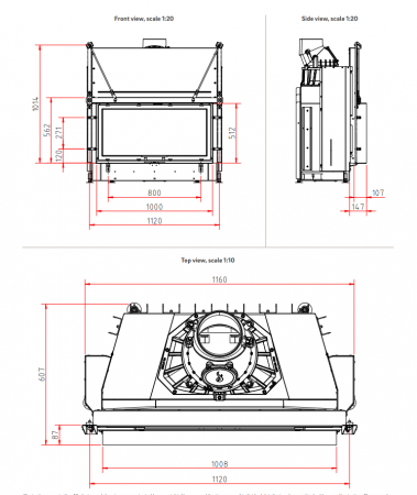 Șemineu pe lemne Lina 10051h [3]