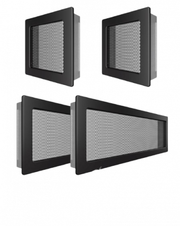 Feed compari - Set Grile Complet ventilatie – convectie semineu, 2 x 17×17 cm, 2 x 17×49 cm