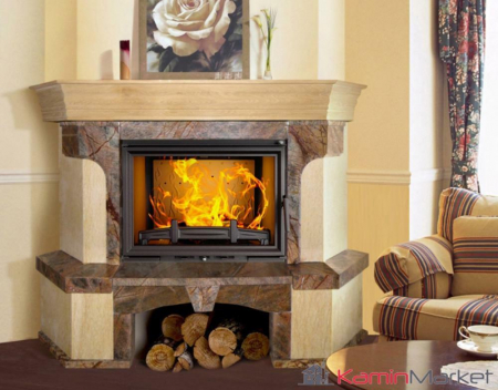 Șeminee decorative - Set mască marmură PORTO pentru șemineu W17