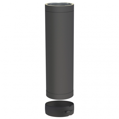 Elemente coșuri de fum - Tub inox izolat - DW Black FI200 - 1ML