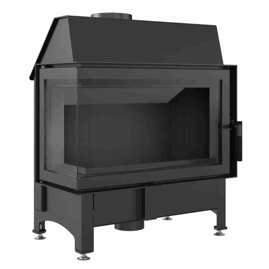 Focare șeminee - Z110 Sticla Stanga Samota Neagra