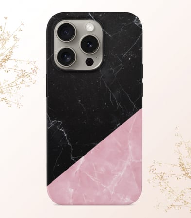 Marble - Husa Black Pink
