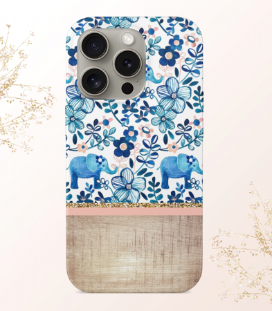 Boho - Husa Blue Elephants