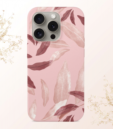 Fancy - Husa Pink Leaves