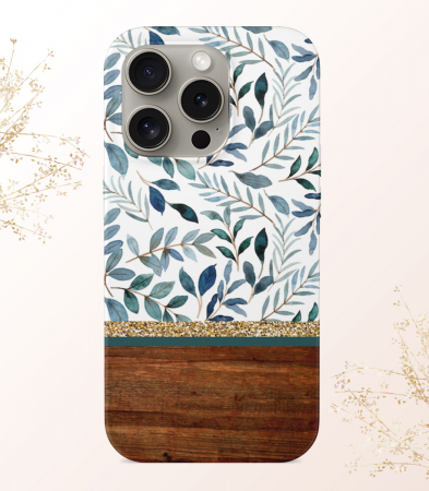 Boho - Husa Teal Leaves